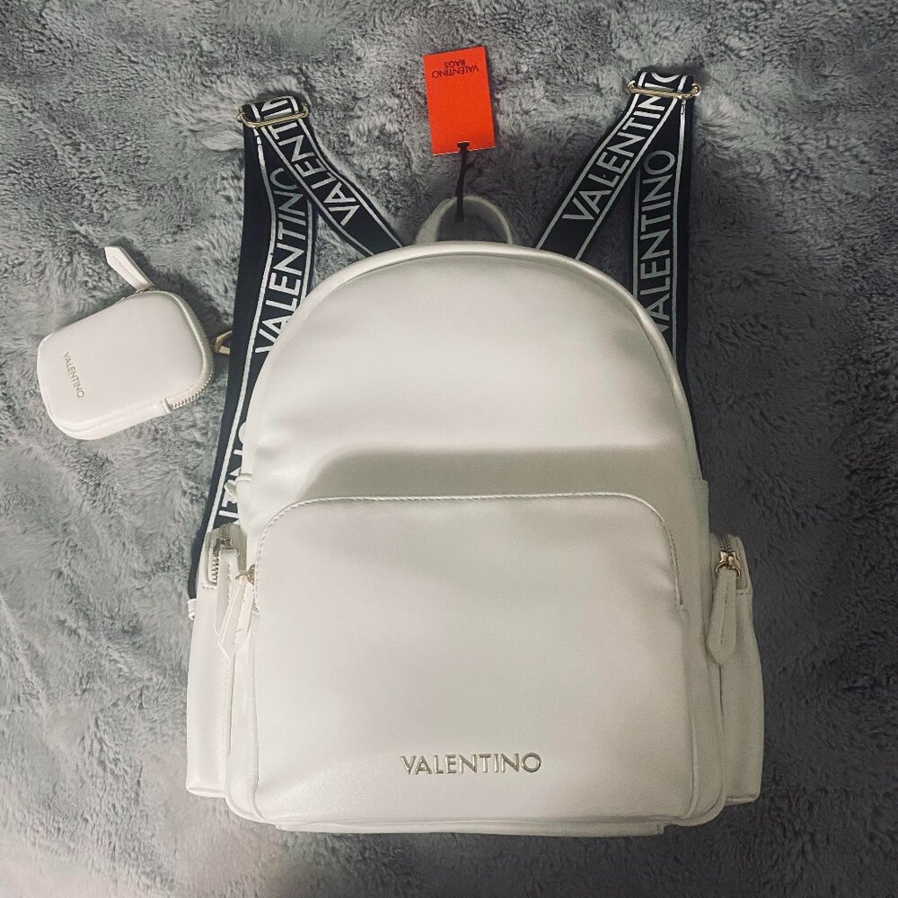 Valentino White Mini Backpack